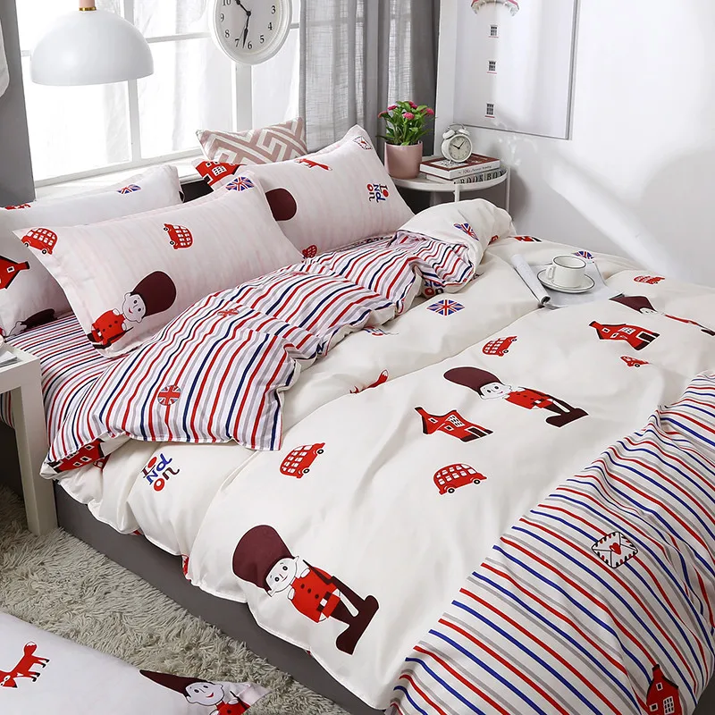 4pcs/set Kawaii Cartoon Style Printing Comfortable Family Bedding Set Bed Linings Duvet Cover Bed Sheet Pillowcases
4pcs/set Kawaii Cartoon Style Printing Comfortable Family Bedding Set Bed Linings Duvet Cover Bed Sheet Pillowcases