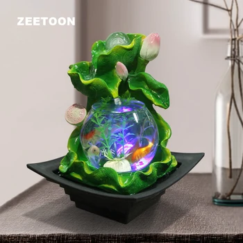 110-240V Feng Shui Ornament Lotus Water Fountain LED Glass Fish Tank Lucky Crystal Ball Water Features Flower Pot Wedding Gift
110-240V Feng Shui Ornament Lotus Water Fountain LED Glass Fish Tank Lucky Crystal Ball Water Features Flower Pot Wedding Gift