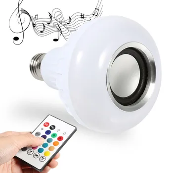 E27 Smart RGB Bluetooth Music Speaker LED Bulb Music Playing Dimmable LED Bulb Light Lamp + 24 Keys Remote Controller GT
E27 Smart RGB Bluetooth Music Speaker LED Bulb Music Playing Dimmable LED Bulb Light Lamp + 24 Keys Remote Controller GT