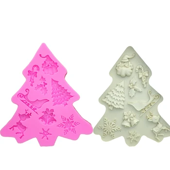 M1101 Christmas Series Tree/ Deer/Bell/Snowflake/Santa Claus Elk Fondant Silicone Mold Cake Decorating Bakeware Chocolate Mold
M1101 Christmas Series Tree/ Deer/Bell/Snowflake/Santa Claus Elk Fondant Silicone Mold Cake Decorating Bakeware Chocolate Mold