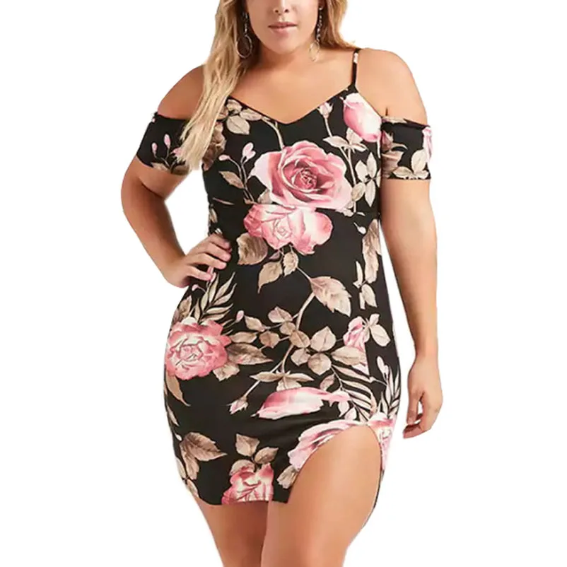 Large Size 4XL Spring Summer Dresses Women Plus Size Dress Sexy Party Off Shoulder Strap Backless Hip Slim Short Dress Vestidos
Large Size 4XL Spring Summer Dresses Women Plus Size Dress Sexy Party Off Shoulder Strap Backless Hip Slim Short Dress Vestidos