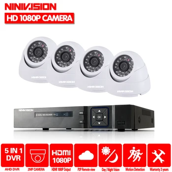 NINIVISION HD 1080P 4CH AHD Camera System CCTV Surveillance AHD DVR KIT Video Recorder With 4PCS 2MP AHD White Dome Camera kit 
NINIVISION HD 1080P 4CH AHD Camera System CCTV Surveillance AHD DVR KIT Video Recorder With 4PCS 2MP AHD White Dome Camera kit