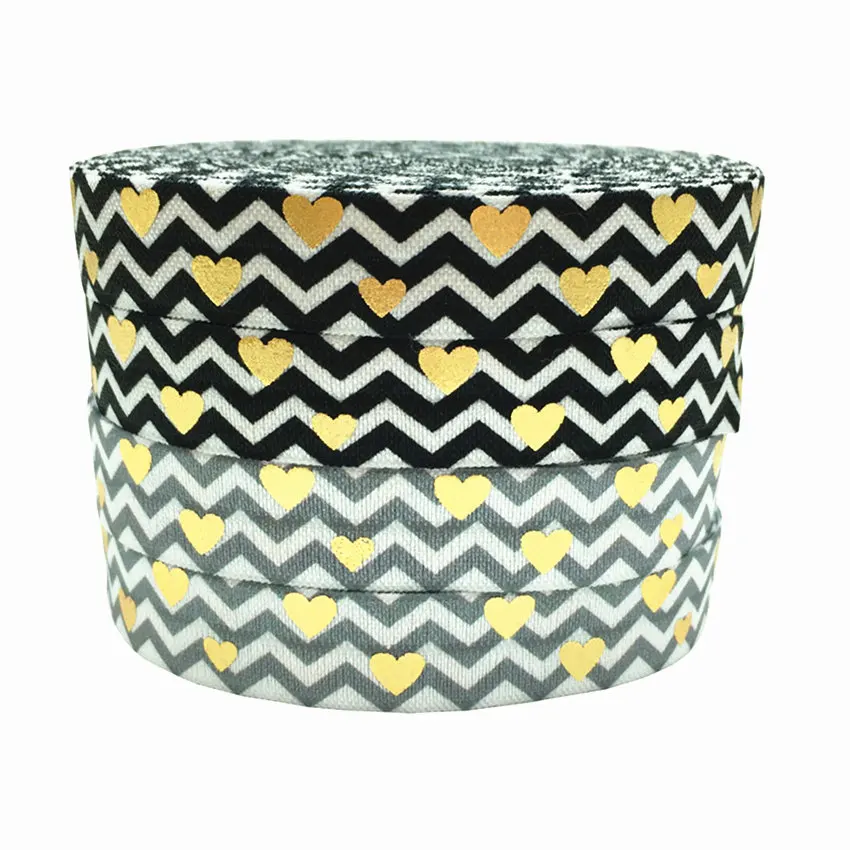 10Yards 16mm Chevron and Gold Foil LOVE Heart fold over elastic Handmade Accessories DIY elastic band foe
10Yards 16mm Chevron and Gold Foil LOVE Heart fold over elastic Handmade Accessories DIY elastic band foe