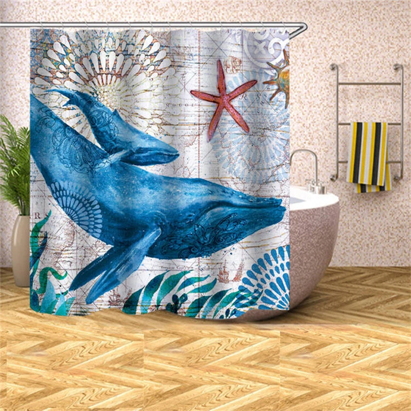 Sea World Polyester Waterproof Shower Curtain with 12pcs Plastic Hooks 3 Sizes Opaque Bath Curtain Home Decor Bathroom Curtains
Sea World Polyester Waterproof Shower Curtain with 12pcs Plastic Hooks 3 Sizes Opaque Bath Curtain Home Decor Bathroom Curtains