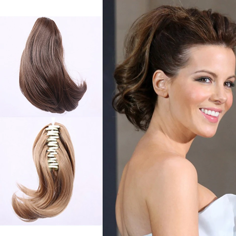 DIFEI 6'' Short Straight Ponytail Natural Hair Synthetic Gripper Ponytails Heat Resistant Hair Extension
DIFEI 6'' Short Straight Ponytail Natural Hair Synthetic Gripper Ponytails Heat Resistant Hair Extension