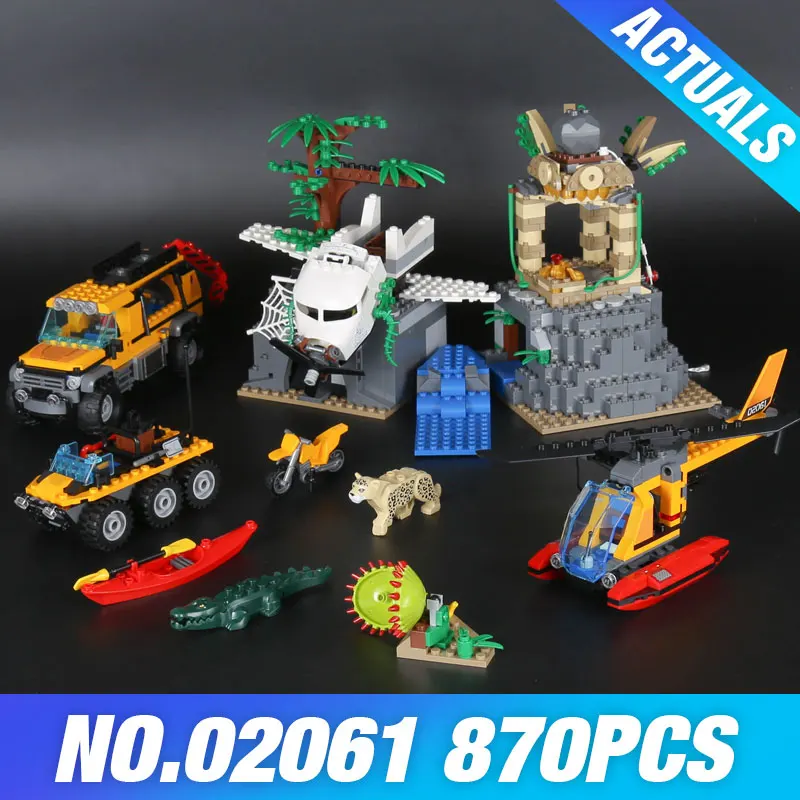 Lepin 02061 Genuine The Jungle Exploration Site Set DIY Toy City Series60161 Building Blocks Bricks Funny Christmas Gift For Kid
Lepin 02061 Genuine The Jungle Exploration Site Set DIY Toy City Series60161 Building Blocks Bricks Funny Christmas Gift For Kid