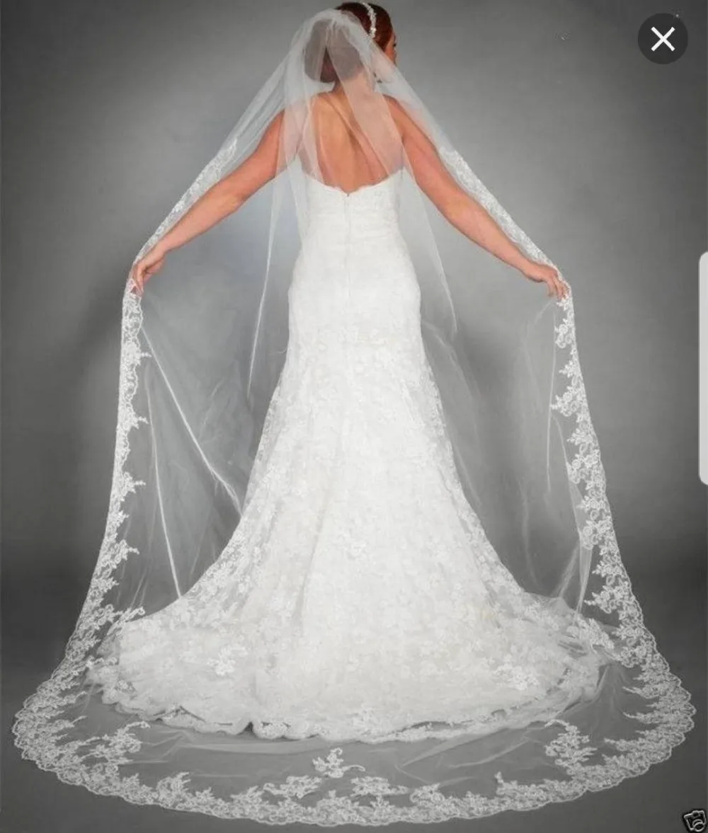 Free Shipping 3 Meters 1 Layer Wedding Veil Bridal White Ivory Cathedral Wedding Veil With Comb Wedding Accessorie Applique Edge
Free Shipping 3 Meters 1 Layer Wedding Veil Bridal White Ivory Cathedral Wedding Veil With Comb Wedding Accessorie Applique Edge