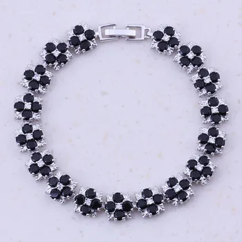 Adorable Black Crystal Cubic Zircon Silver Color Charm Bracelets For Women Party Trend Fashion Jewelry Free Gift Box D0016
Adorable Black Crystal Cubic Zircon Silver Color Charm Bracelets For Women Party Trend Fashion Jewelry Free Gift Box D0016