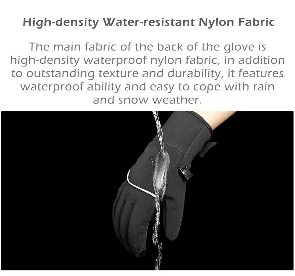 Xiaomi youpin QIMIAN Outdoor Plus Velvet Warm Touch Screen Gloves- Black M