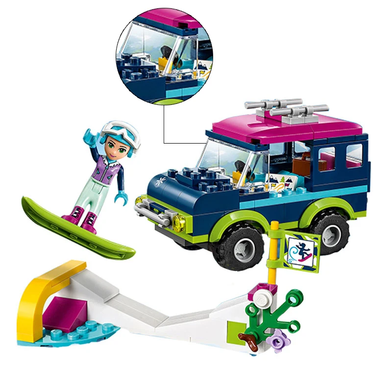 Legoing Friends Snow Resort Off-Roader SUV-Style Car Emma Figure Snowboarding Ramp Blocks Toys Compatible LEGOings Princess Sets
Legoing Friends Snow Resort Off-Roader SUV-Style Car Emma Figure Snowboarding Ramp Blocks Toys Compatible LEGOings Princess Sets