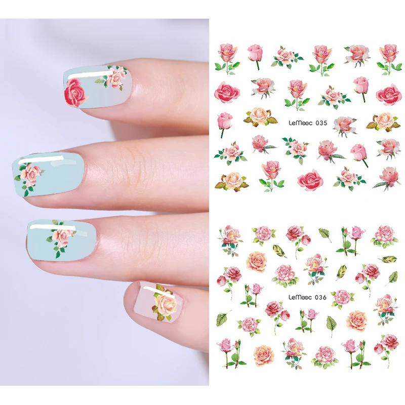 LEMOOC 1 Sheet Nail Sticker Transfer Water Decals Bird Flower Series Designs Nail Art Nail Decoration for Manicure Watermark
LEMOOC 1 Sheet Nail Sticker Transfer Water Decals Bird Flower Series Designs Nail Art Nail Decoration for Manicure Watermark