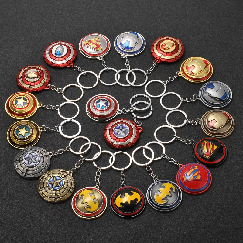 Marvel jewelry Captain America SuperHeroe Star Shield Keyring The Avengers Logo Style Metal Pendant Keychains Gift Toys
Marvel jewelry Captain America SuperHeroe Star Shield Keyring The Avengers Logo Style Metal Pendant Keychains Gift Toys