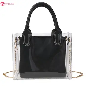 Famous Brand PVC Clear Transparent PU leather Shoulder Bags Summer Beach Women Bag Tote Ladies Hologram Crossbody Bag
Famous Brand PVC Clear Transparent PU leather Shoulder Bags Summer Beach Women Bag Tote Ladies Hologram Crossbody Bag