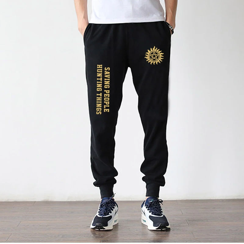 Supernatural Pants New SPN Lover Casual Sports Pants Golden Pattern Casual Male Trousers Cotton Sweat Pants Plus Size S - 4XL
Supernatural Pants New SPN Lover Casual Sports Pants Golden Pattern Casual Male Trousers Cotton Sweat Pants Plus Size S - 4XL