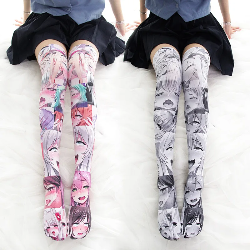 Velvet Anime Cartoon Pattern Printed Over Knee Thighs Cosplay Costume Lovely Girls Lolita Sexy Knee High Stockings
Velvet Anime Cartoon Pattern Printed Over Knee Thighs Cosplay Costume Lovely Girls Lolita Sexy Knee High Stockings
