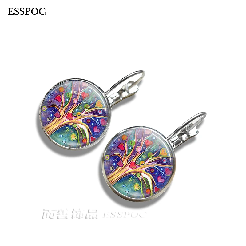 1 Pair Tree of Life Flower Stud Earrings Vintage Tree of Life Cabochon Glass Earrings for Women Jewelry Gifts
1 Pair Tree of Life Flower Stud Earrings Vintage Tree of Life Cabochon Glass Earrings for Women Jewelry Gifts