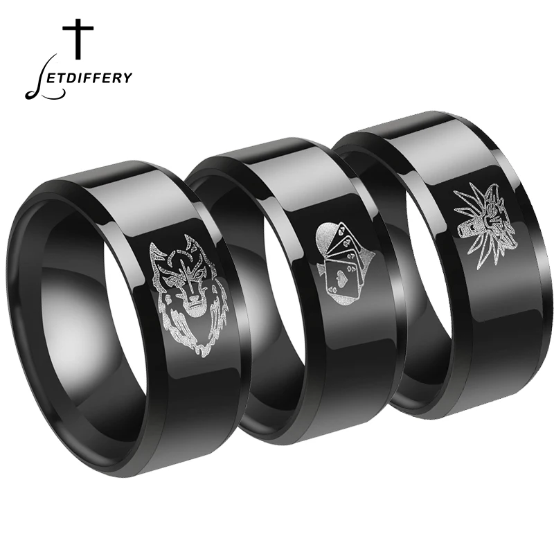 Letdiffery Punk Rock Game The Witcher 3 Ring Titanium Stainless Steel Spades Poker Ring 3 Styles Men Gift
Letdiffery Punk Rock Game The Witcher 3 Ring Titanium Stainless Steel Spades Poker Ring 3 Styles Men Gift
