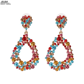 JUJIA Women's Multicolored Crystal Dangle Earrings for Women's Statement Wedding Party Accessory Girl's Water Drop Earrings
JUJIA Women's Multicolored Crystal Dangle Earrings for Women's Statement Wedding Party Accessory Girl's Water Drop Earrings
