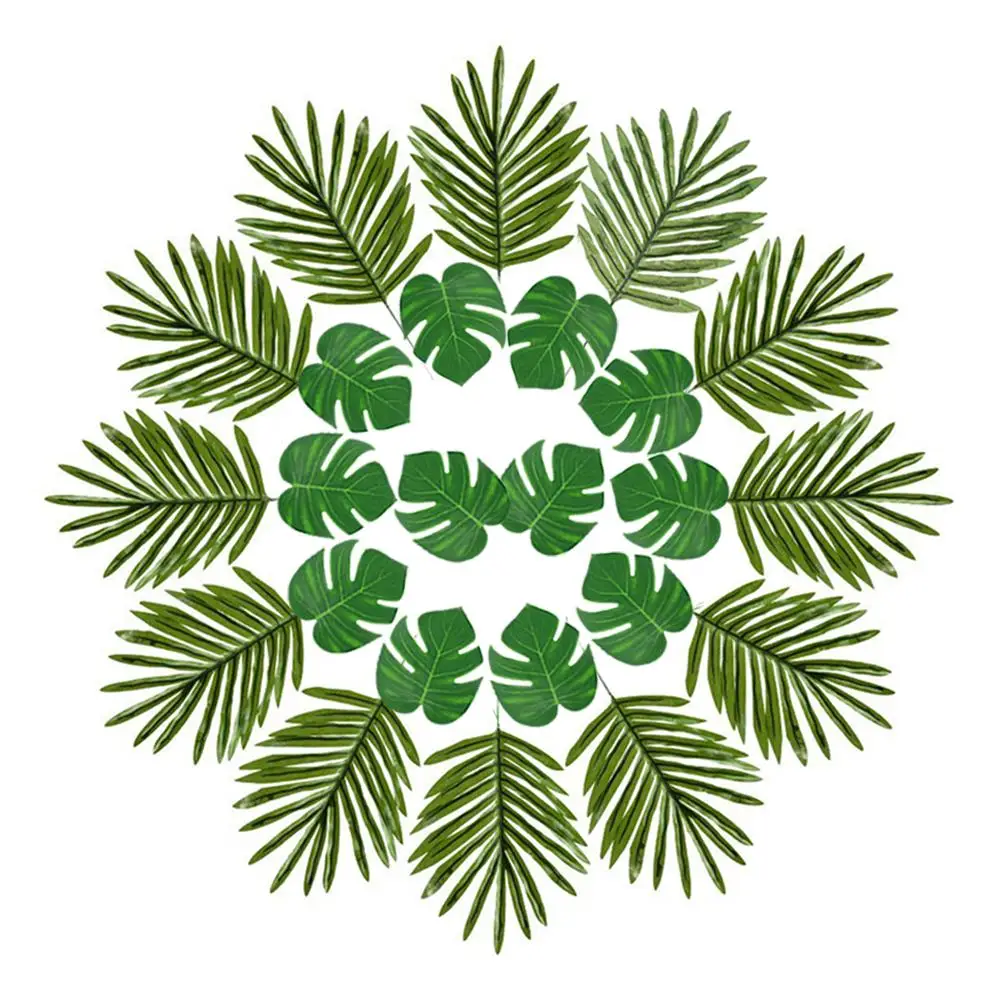 24 PCS/Set Hawaii Party Decoration Turtle Back Pattern Leaves Artificial Plant Silk Flower Party Decoration Tropical Palm Leaves
24 PCS/Set Hawaii Party Decoration Turtle Back Pattern Leaves Artificial Plant Silk Flower Party Decoration Tropical Palm Leaves