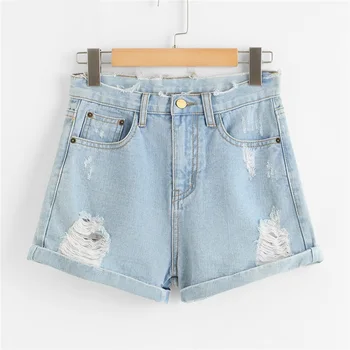 Hchenli Ripped Hole Basic Denim Shorts 2018 New Summer Button Fly Mid Waist Women Short Jeans Blue Pocket Street Casual Shorts
Hchenli Ripped Hole Basic Denim Shorts 2018 New Summer Button Fly Mid Waist Women Short Jeans Blue Pocket Street Casual Shorts