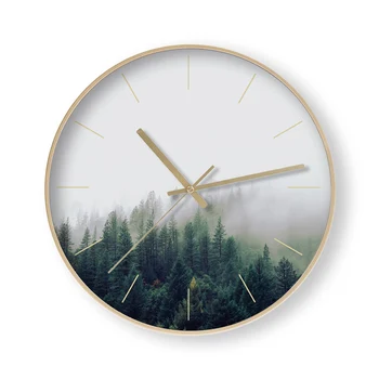 12 inch Quartz Nordic Metal Wall Clock Modern Design Saat Forest Landscape Silent Large High Quality Watch Room Decor WZH615
12 inch Quartz Nordic Metal Wall Clock Modern Design Saat Forest Landscape Silent Large High Quality Watch Room Decor WZH615