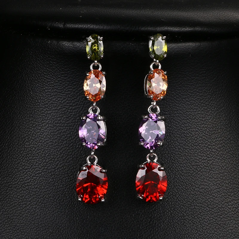 Emmaya Hot Sell Colorful Earrings Stud with Multi Color Cubic Zircon Earrings for Women Wedding
Emmaya Hot Sell Colorful Earrings Stud with Multi Color Cubic Zircon Earrings for Women Wedding