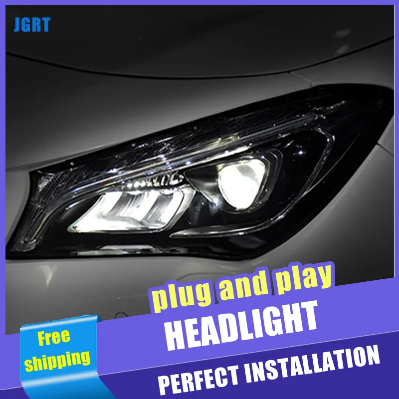 2PCS Car Style LED headlights for Benz CLA 15-18 for CLA head lamp all LED DRL Lens Double Beam H7 HID Xenon bi xenon lens
2PCS Car Style LED headlights for Benz CLA 15-18 for CLA head lamp all LED DRL Lens Double Beam H7 HID Xenon bi xenon lens