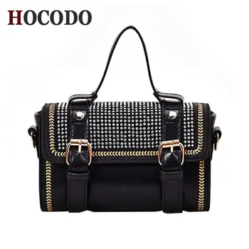 HOCODO Quality PU Leather Handbag Fashion Rivet Small Square Bag Chains Shoulder Messenger Bag Solid Color Zipper Crossbody Bag
HOCODO Quality PU Leather Handbag Fashion Rivet Small Square Bag Chains Shoulder Messenger Bag Solid Color Zipper Crossbody Bag