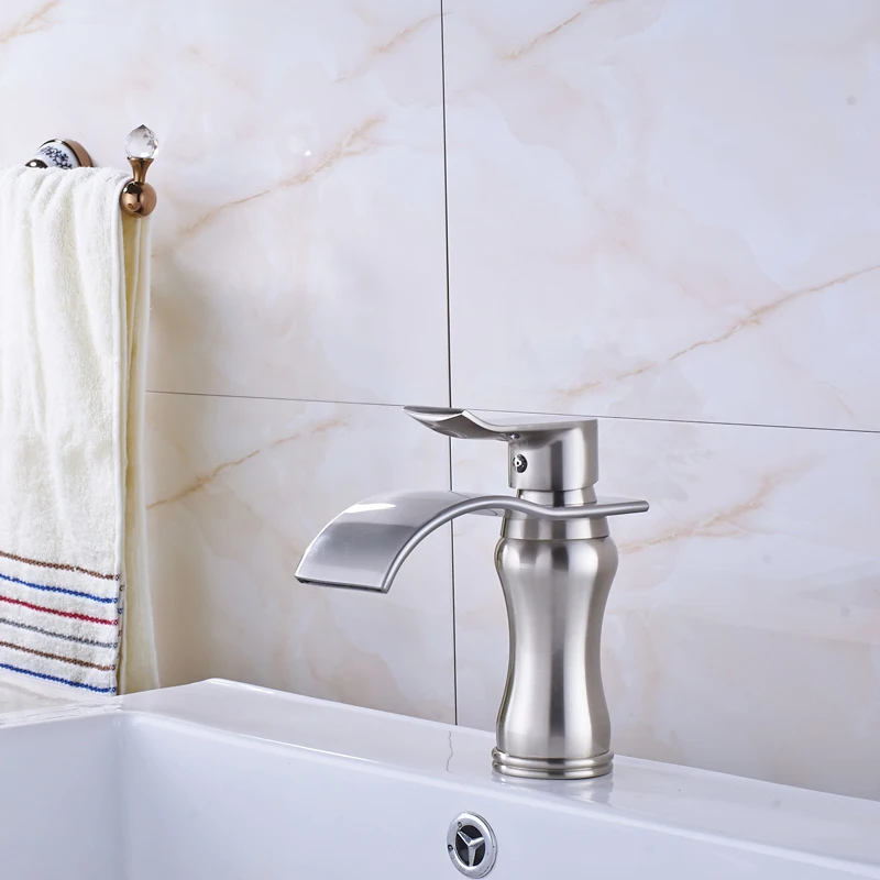 Free Shipping Nickel Brushed Waterfall Basin Sink Faucet Deck Mounted Bathroom Vanity Sink Mixet Single Handle
Free Shipping Nickel Brushed Waterfall Basin Sink Faucet Deck Mounted Bathroom Vanity Sink Mixet Single Handle