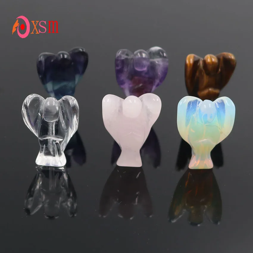 xinshangmie 10pc Wholesale Hot Mixed Natrual Stone Angel Figurines Charms Pendants Necklace Reiki Chakra Healing Crystal Statue
xinshangmie 10pc Wholesale Hot Mixed Natrual Stone Angel Figurines Charms Pendants Necklace Reiki Chakra Healing Crystal Statue
