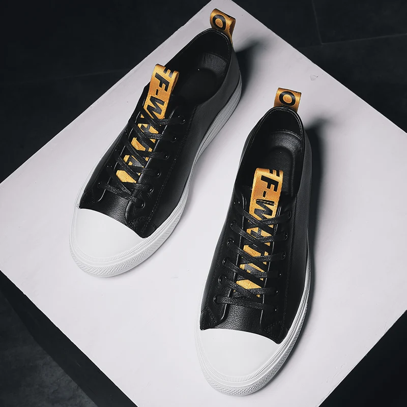 Spring Men Flats Casual Shoes Pu Leather Casual Sneakers For Male Fashion Luxury Brand Men Shoes Black White Adult Casual Shoes
Spring Men Flats Casual Shoes Pu Leather Casual Sneakers For Male Fashion Luxury Brand Men Shoes Black White Adult Casual Shoes