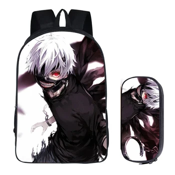 Japanese Anime Tokyo Ghoul 2PC Set with Pencil Case Student Backpacks DIY Printing Cool School Student Bags For Kids Book Bag
Japanese Anime Tokyo Ghoul 2PC Set with Pencil Case Student Backpacks DIY Printing Cool School Student Bags For Kids Book Bag