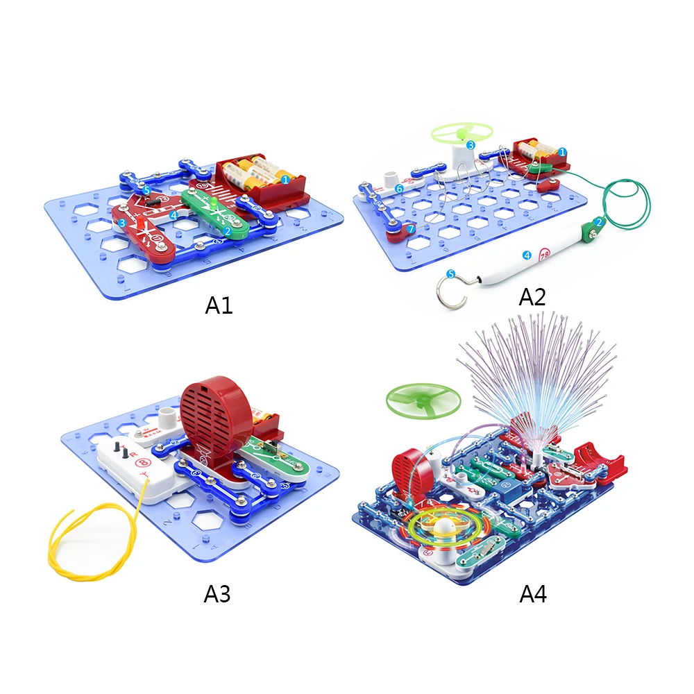Electronic Circuits Electronics Discovery Kit Building Blocks Assembling Toys for Kids Educational Science Experiment Toys
Electronic Circuits Electronics Discovery Kit Building Blocks Assembling Toys for Kids Educational Science Experiment Toys
