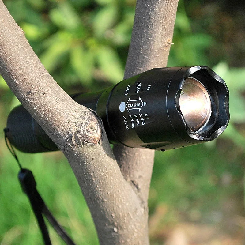 Новый E17 CREE XML T6 U 2000lm светодиодный масштабируемый фонарик 18650 полицейский фонарь 3