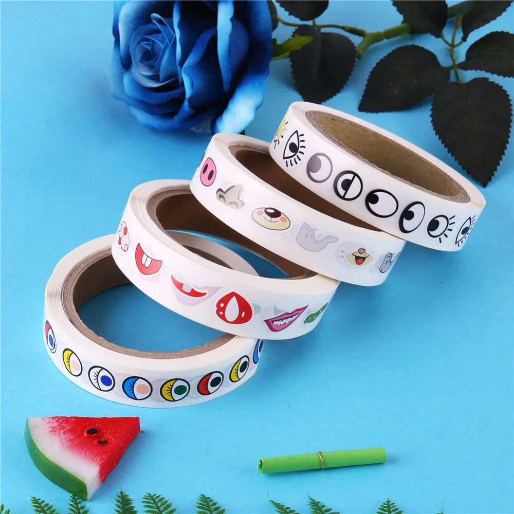 CCINEE 1PCs Eye/Nose/Mouth Stickers Self-adhesive Paper Eye Stickers Roll Black Color Children Handmade DIY Craft Materials
CCINEE 1PCs Eye/Nose/Mouth Stickers Self-adhesive Paper Eye Stickers Roll Black Color Children Handmade DIY Craft Materials