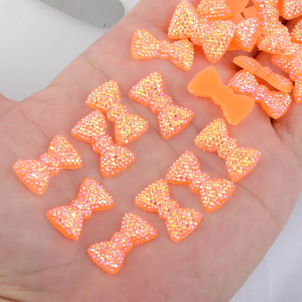 BOLIAO Hot 20Pcs 12*20 mm (0.47*0.79 In) Orange Bow Shape Resin AB Crystal Scrapbook Clothes Home Holiday Decoration No Hole
BOLIAO Hot 20Pcs 12*20 mm (0.47*0.79 In) Orange Bow Shape Resin AB Crystal Scrapbook Clothes Home Holiday Decoration No Hole