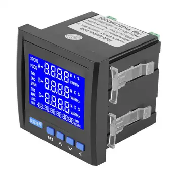 Multifunction 3-Phase Electric Current Voltage Frequency Power Energy Meter VA Hz kWh RS485
Multifunction 3-Phase Electric Current Voltage Frequency Power Energy Meter VA Hz kWh RS485