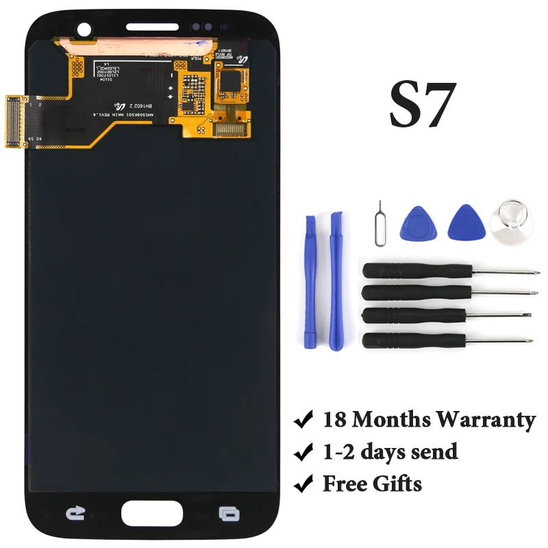 100% Tested For S7 LCD Dispaly With Frame With Touch Screen Assembly For S7 G930F LCD Screen Super AMOLED
100% Tested For S7 LCD Dispaly With Frame With Touch Screen Assembly For S7 G930F LCD Screen Super AMOLED