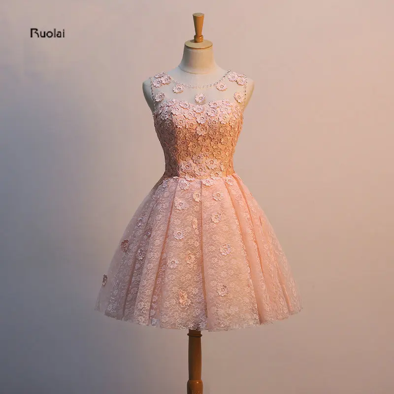 2016 New Arrival Real Sample Lace Flowers Ball Gown Mini Tulle Sexy Short Prom Dresses For Wedding Party Custom Made
2016 New Arrival Real Sample Lace Flowers Ball Gown Mini Tulle Sexy Short Prom Dresses For Wedding Party Custom Made