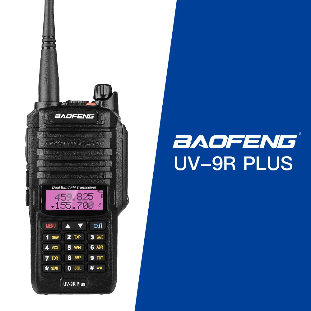 Baofeng UV-9RPLUS Waterproof walkie talkie Ham Radio Dual Band with 8w uhf vhf dual band two way radio long range water proof
Baofeng UV-9RPLUS Waterproof walkie talkie Ham Radio Dual Band with 8w uhf vhf dual band two way radio long range water proof