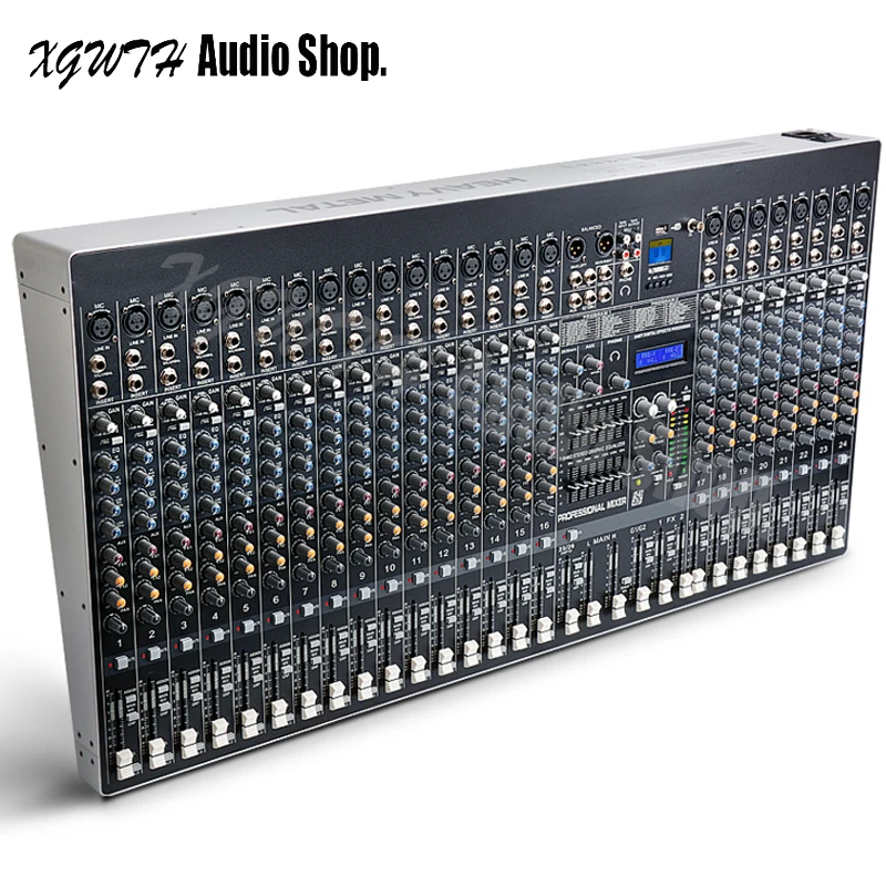 Professional DJ Mixer 24 Channel USB Stage Karaoke Conference Wedding Effects Processor Mixing Console with 48V Phantom Power
Professional DJ Mixer 24 Channel USB Stage Karaoke Conference Wedding Effects Processor Mixing Console with 48V Phantom Power