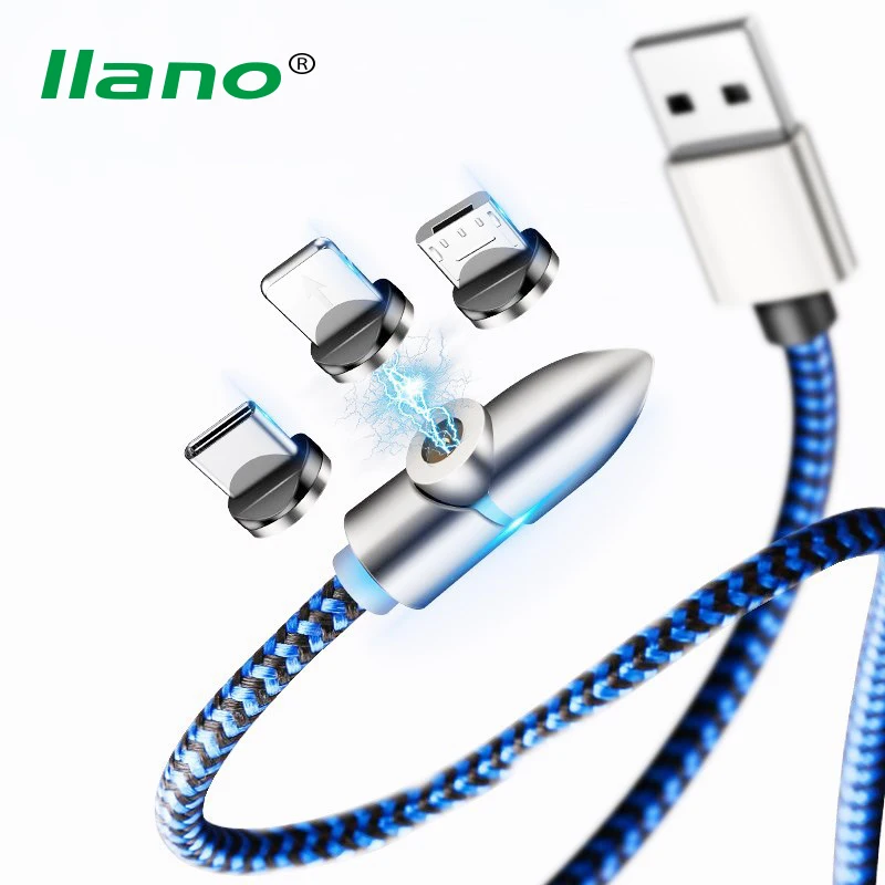 Магнитный кабель 90 градусов Micro USB 8Pin Тип C Быстрая зарядка Type-C зарядный Шнур для