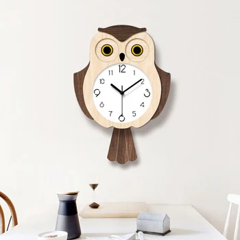 Cute Owl Swing Wall Clock Modern Design Living Room Wall Clocks Fashion Bedroom Silent Quartz Watches For Children Gift
Cute Owl Swing Wall Clock Modern Design Living Room Wall Clocks Fashion Bedroom Silent Quartz Watches For Children Gift