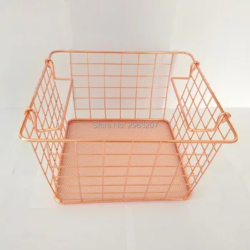 12pcs Metal Rose Gold Storage Basket Vogue Chic Nordic Elegant Double Handle Iron Net Basket Bath Storage Desk Debris Organizer
12pcs Metal Rose Gold Storage Basket Vogue Chic Nordic Elegant Double Handle Iron Net Basket Bath Storage Desk Debris Organizer