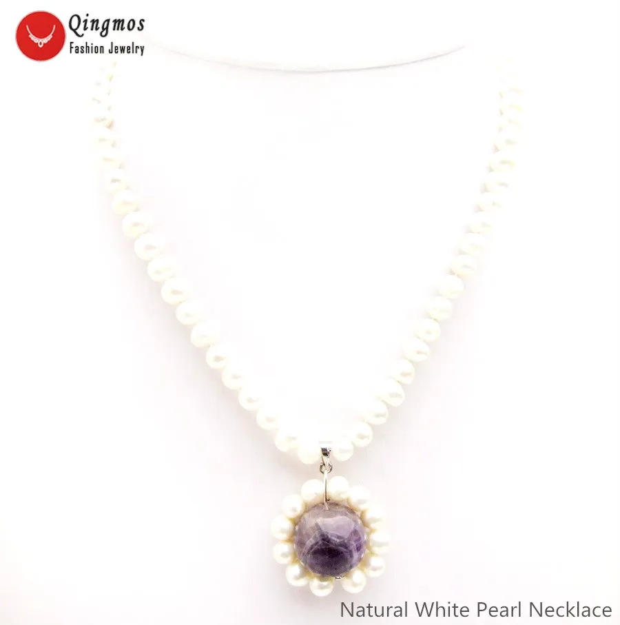 Женское Ожерелье с натуральным жемчугом 18 мм 17 дюймов | Украшения и аксессуары