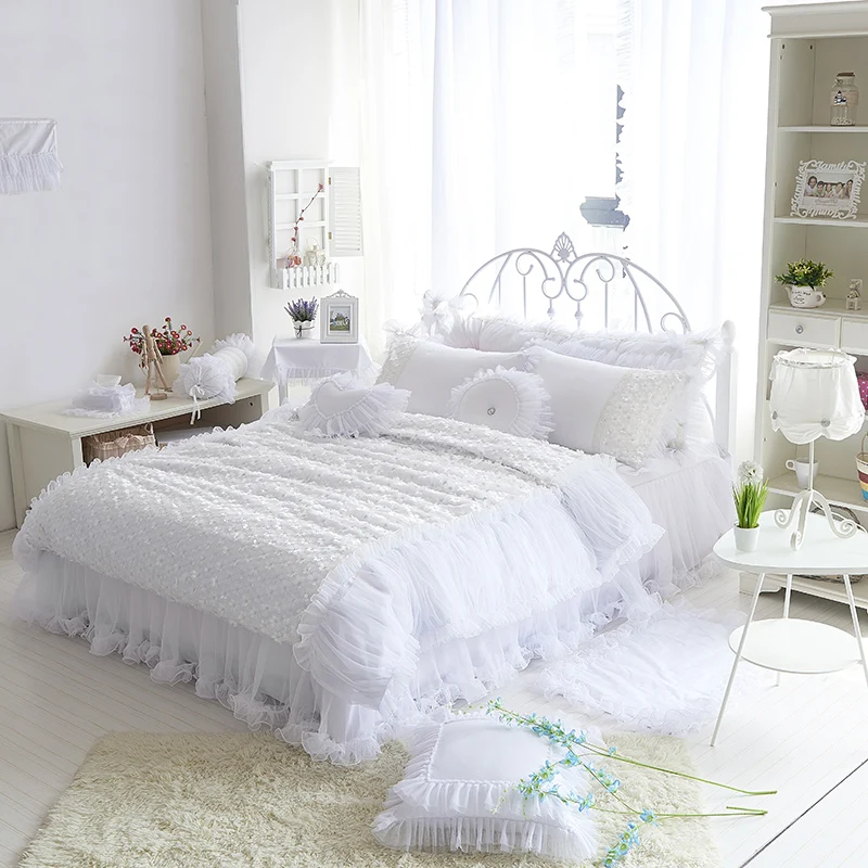 WEDDING Bedding 3D PINK Red White Purple COLOR ROSE FLOWER Cotton Bedding 5pcs Sets Satin Lace DuvetCover Bedskirt Free Shipping
WEDDING Bedding 3D PINK Red White Purple COLOR ROSE FLOWER Cotton Bedding 5pcs Sets Satin Lace DuvetCover Bedskirt Free Shipping