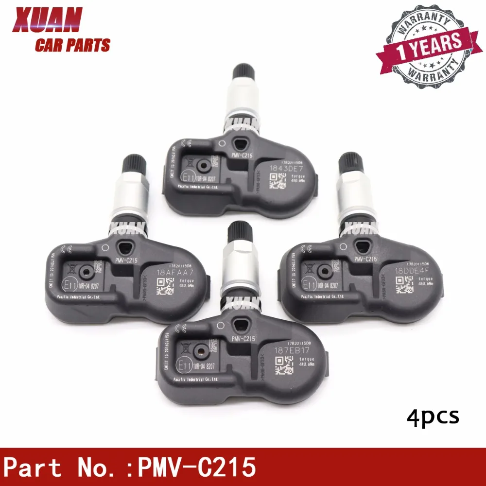 4pcs Tire Pressure Monitor Sensor PMV-C215 42607-48020 for Toyota C-HR Pacific Land Cruiser Camry Corolla Lexus LS500h LX 433Mhz
4pcs Tire Pressure Monitor Sensor PMV-C215 42607-48020 for Toyota C-HR Pacific Land Cruiser Camry Corolla Lexus LS500h LX 433Mhz