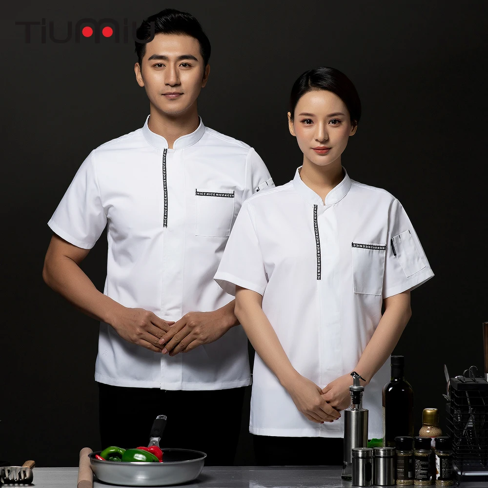 2019 Unisex Chef Restaurant Uniform Men Women Chef Cook Jacket Waiter Waitress Hotel Kitchen Cafe Bakery Summer Work Clothes
2019 Unisex Chef Restaurant Uniform Men Women Chef Cook Jacket Waiter Waitress Hotel Kitchen Cafe Bakery Summer Work Clothes