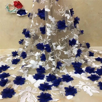 VILLIEA French Royal Blue Lace Fabric Tulle Net Fabric 2018 High Quality African Lace Embroidery African Laces With 3D Flowers
VILLIEA French Royal Blue Lace Fabric Tulle Net Fabric 2018 High Quality African Lace Embroidery African Laces With 3D Flowers