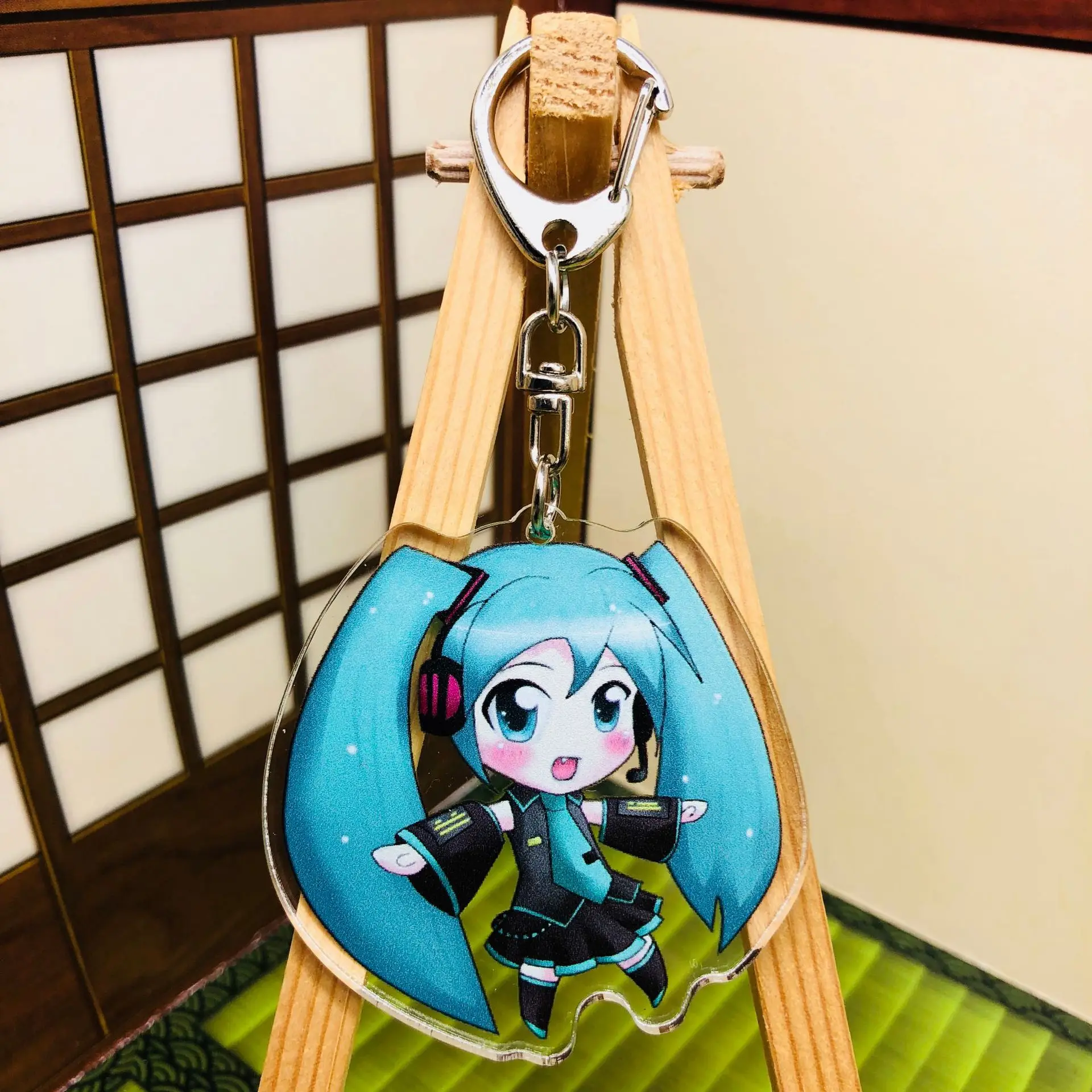 2 Styles Acrylic Keychain Anime Hatsune Miku Cartoon Model Miku Transparent Double-sided Pendant Acrylic Keychain 55mm
2 Styles Acrylic Keychain Anime Hatsune Miku Cartoon Model Miku Transparent Double-sided Pendant Acrylic Keychain 55mm